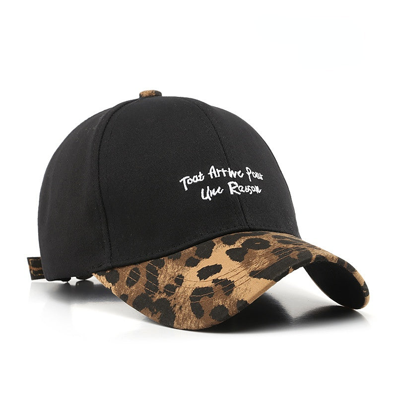 Venta al por mayor gorra de béisbol de costura de leopardo de sombrero de algodón